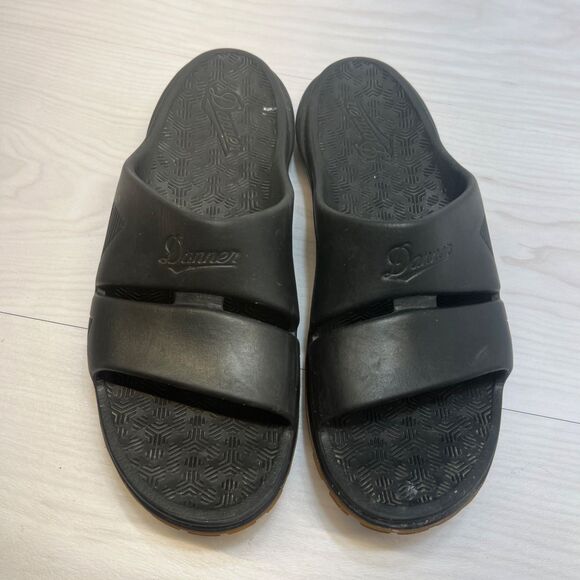 Danner Shelter Cove Slide Sandals Mens Size 10 Slip On Black Vibram